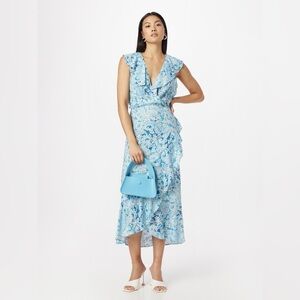 River Island Summer Dress 'SENORITA' in Blue, Light Blue